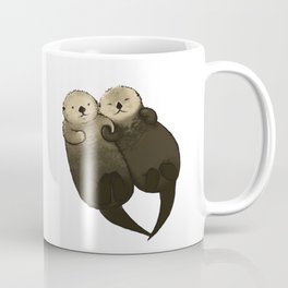 Couple Otter Brown Mug