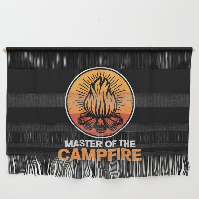 Master Of The Campfire Funny Camping Wall Hanging
