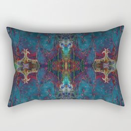 Blue angel geometry III Rectangular Pillow