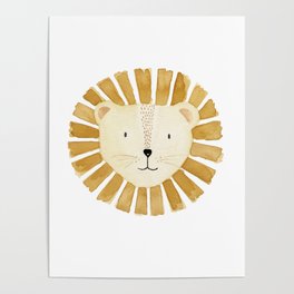 Lion Nursery Poster