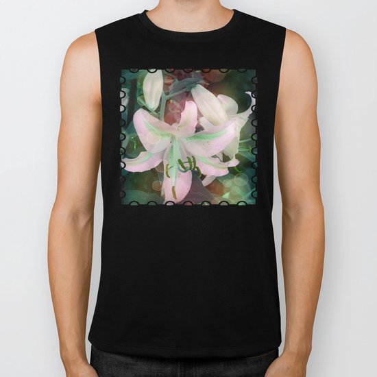 Auras Dancing with the Lilies Biker Tank