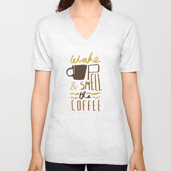 Coffee Unisex V-Neck