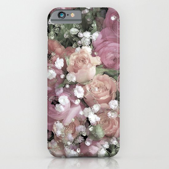 vintage pastel flowers iPhone & iPod Case