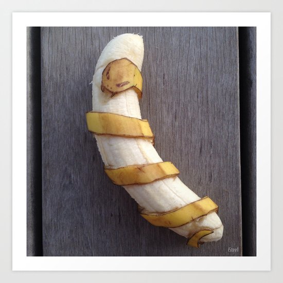 Banana Snake Art Print By Stephanbrusche Society6