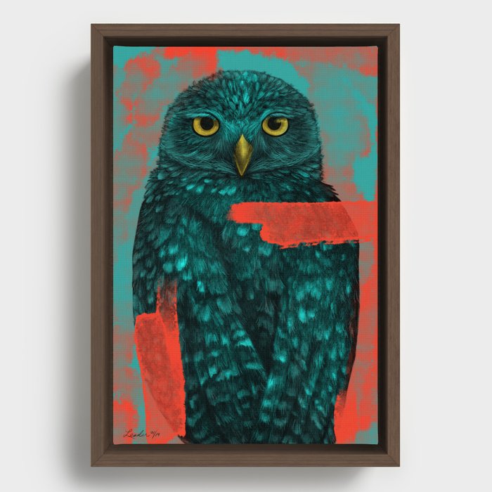 Owl you need Framed Canvas