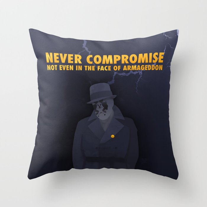 Never Compromise Throw Pillow