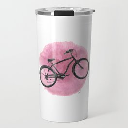 Pink Bicycle Travel Mug