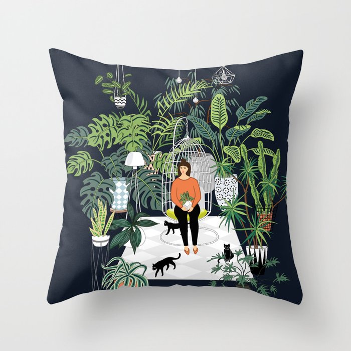 dark room print throw pillow by anyuka society6