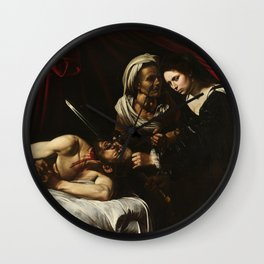 Caravaggio Judith and Holophernes Toulouse Wall Clock | Mural, Baroquepainting, Painter, Renaissance, Painting, Italianbaroque, Colorful, Famous, Homedecoration, Decorative 