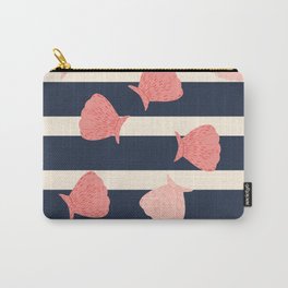 Pink Seashells Conch Design Carry-All Pouch