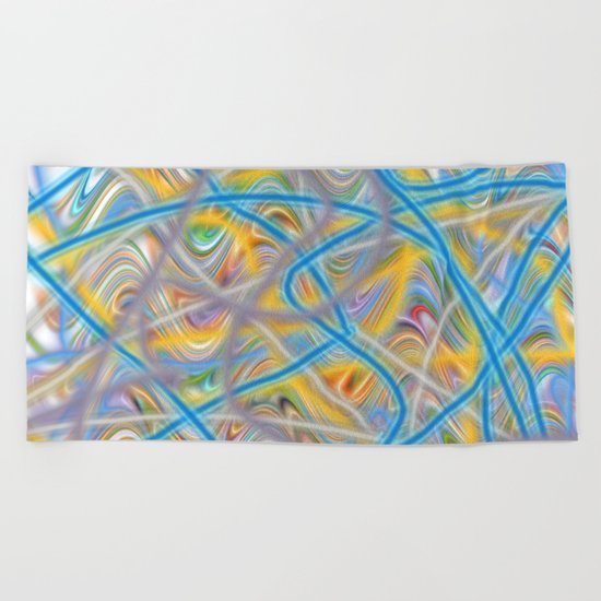 Satin Waves Beach Towel