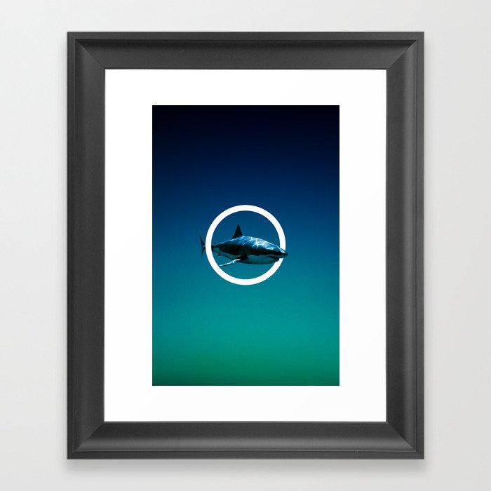 Shark. Framed Art Print