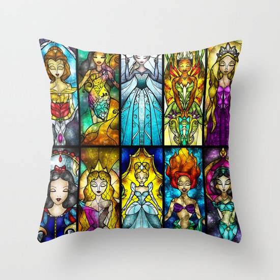 The Princesses Throw Pillow