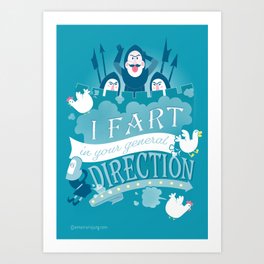 French Taunting Art Print