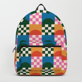 Checkered Rainbow Backpack