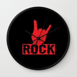 Rock French Fork Rock Music Heavy Metal Music Wall Clock