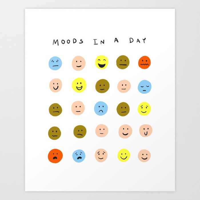 Moods In a Day Art Print