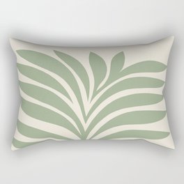 Abstract tropical Foliage 5b sage green Rectangular Pillow