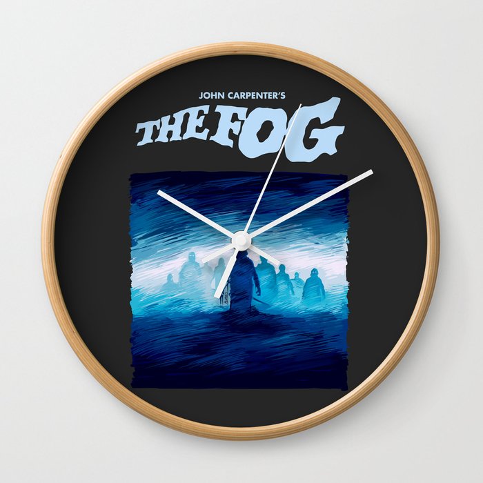 The Fog Illustration with Title Wall Clock