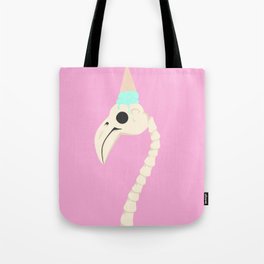 Pastel Goth Flamingo Tote Bag