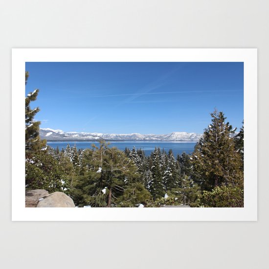 Snow Caps Art Print