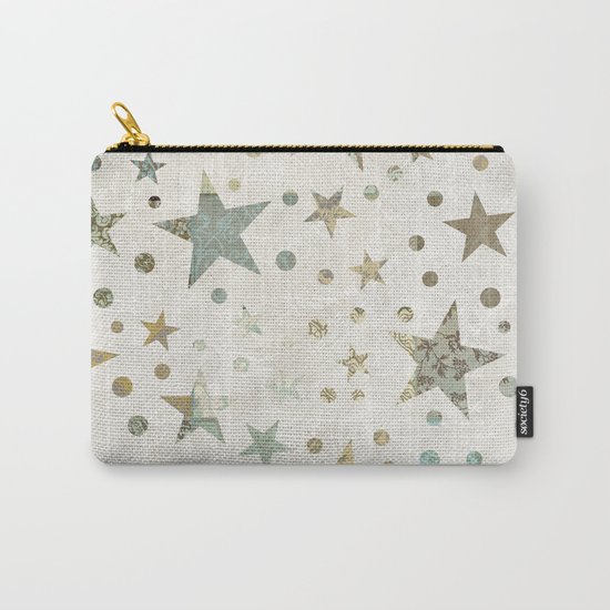 Patchwork Stars Collage Pattern Carry-All Pouch