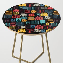 Pattern of Books Side Table