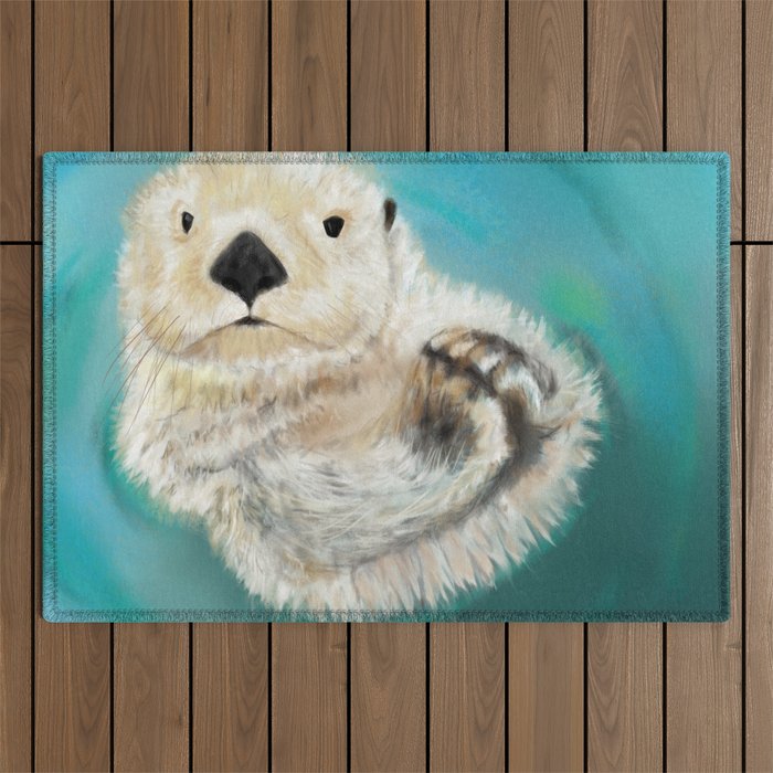 You Otter Chill Outdoor Rug