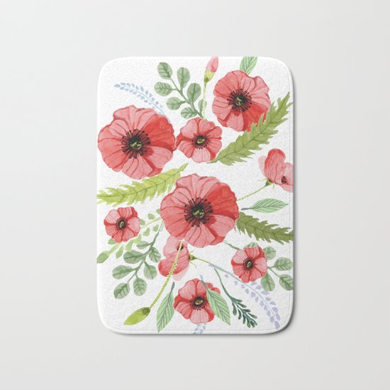 Flowers 110 Bath Mat