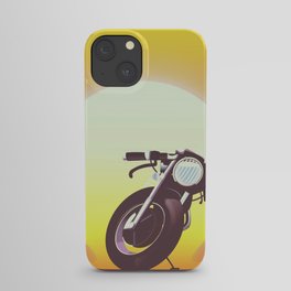 Vintage bike sunset iPhone Case