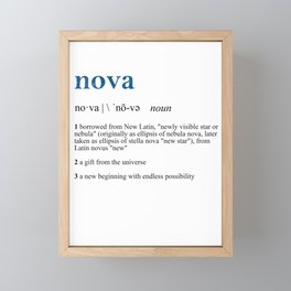 Define Nova Framed Mini Art Print
