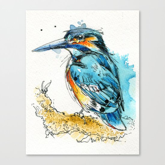 Regal Kingfisher Canvas Print