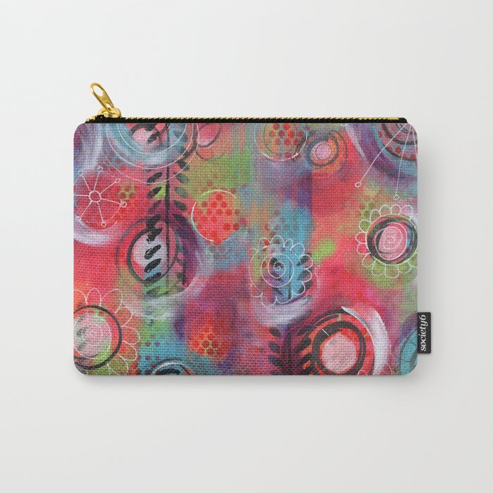 "Spinning!" | Original painting by Mimi Bondi Carry-All Pouch