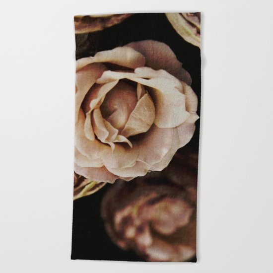 Autumn Roses Beach Towel