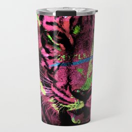A Neon Tiger Travel Mug