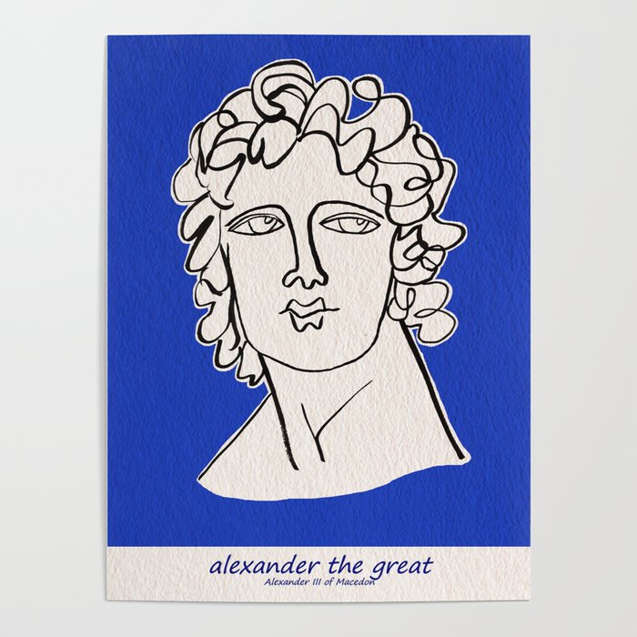 Alexander the Great statue Poster