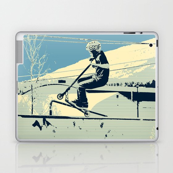 Getting Some Serious Air - Scooter Boy Laptop & iPad Skin