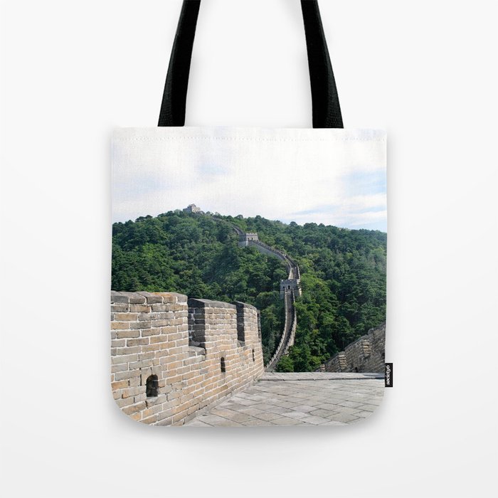 China Photography - Great Wall Of China Stretching Through Miles Of Forest Tote Bag