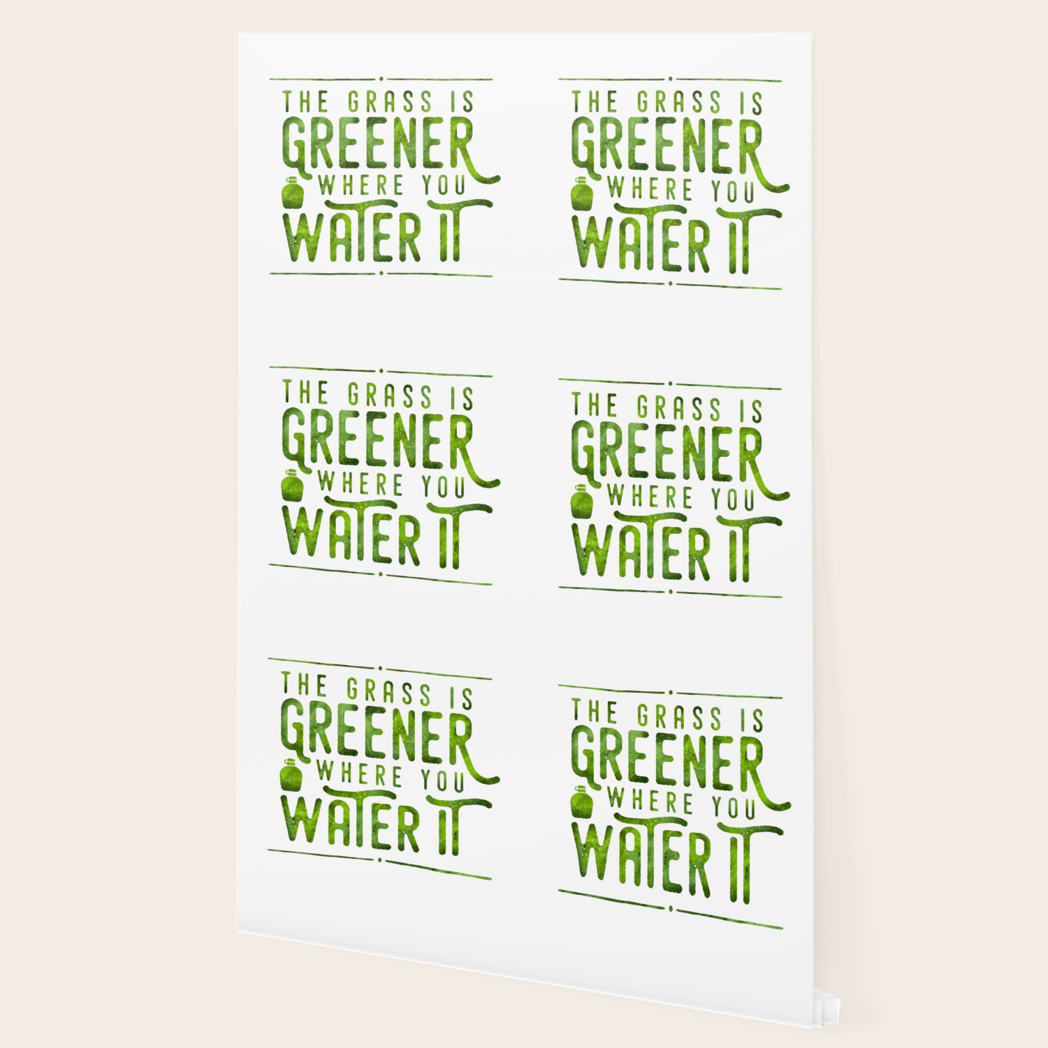 The Grass Is Greener Where You Water It Wallpaper By Zoollgraphics Society6