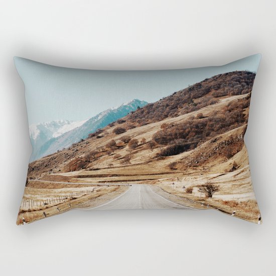 mountain road Rectangular Pillow