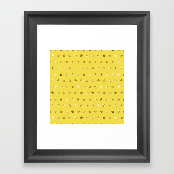 spring lemon / leon pattern Framed Art Print