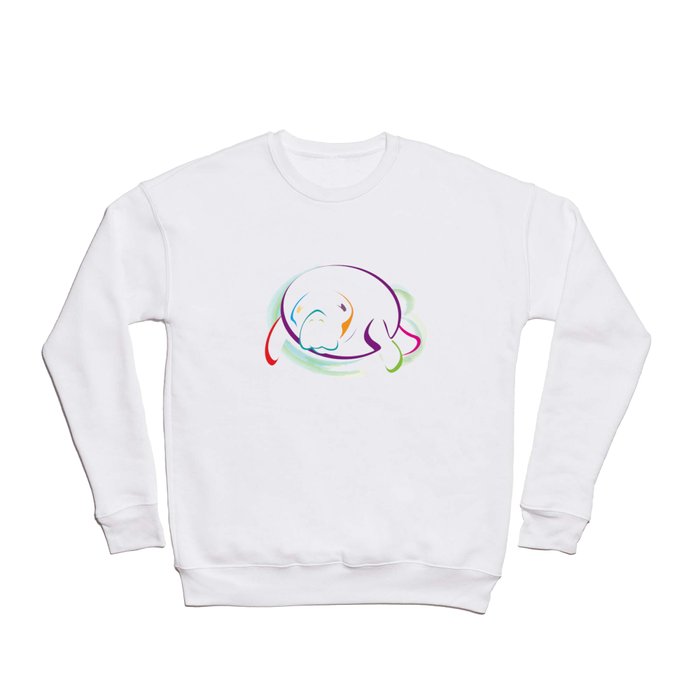 Rainbow Manatee Crewneck Sweatshirt