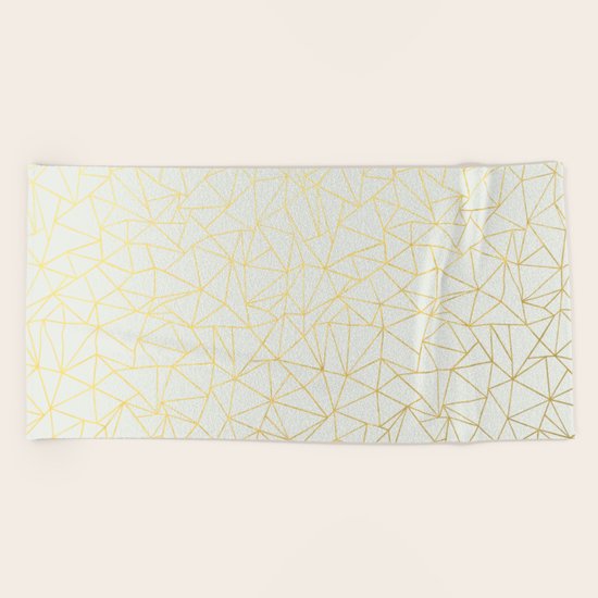 Geo Gold Beach Towel