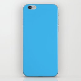 BRIGHT BLUE SOLID COLOR iPhone Skin