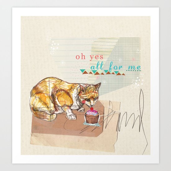 Illustration Friday- Dessert Art Print
