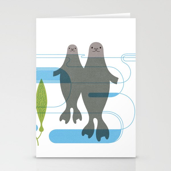 Harbor Seals Stationery Cards