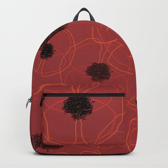 Poppy Red Pattern MT Backpack