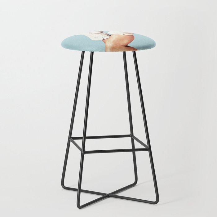 These Boots - Blue Bar Stool