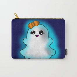 A Cute Little Ghost Girl With An Orange Bow! Carry-All Pouch