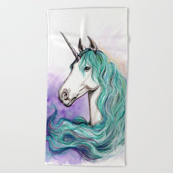 Unicorn Beach Towel